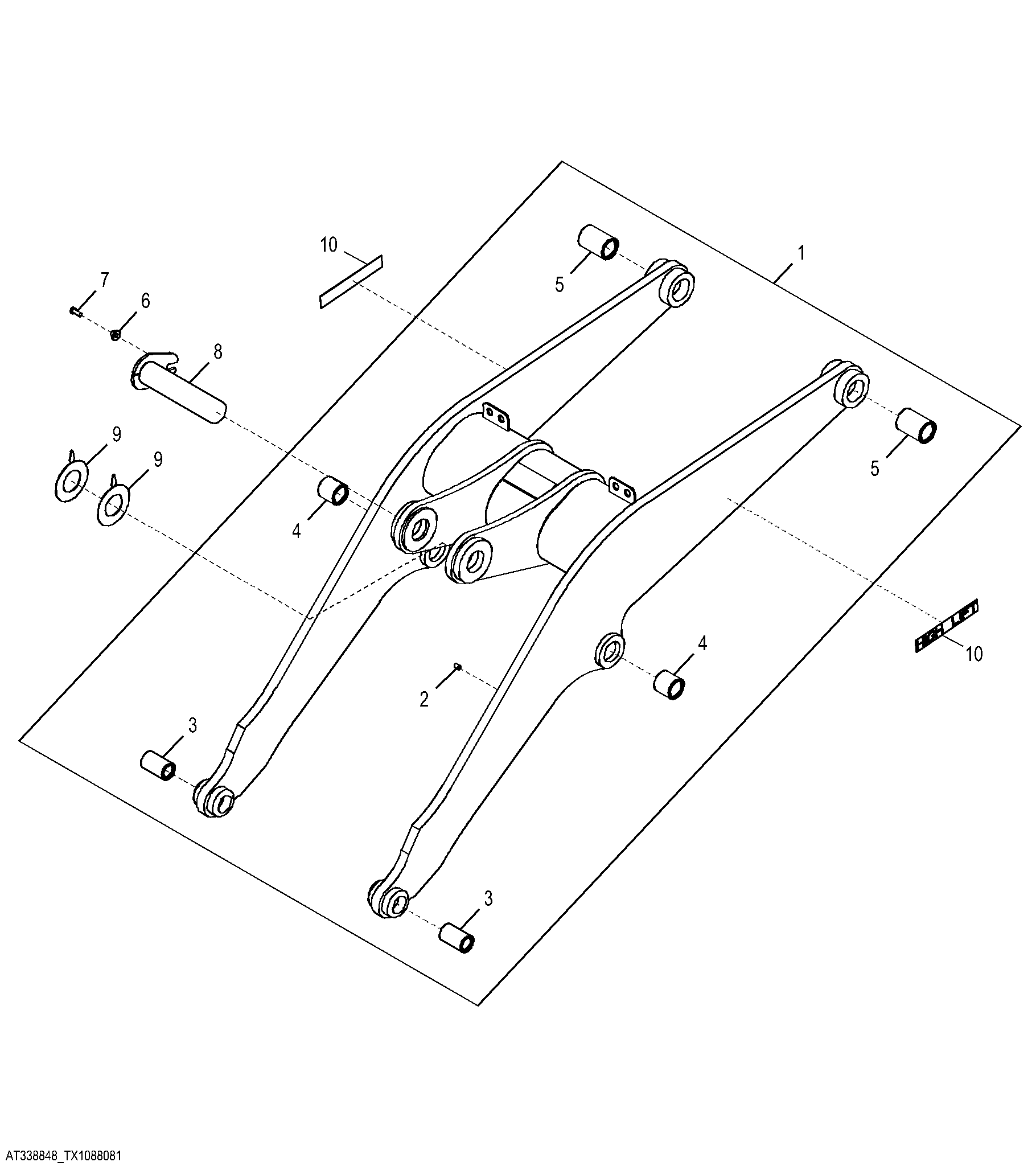 Loader Boom (High Lift Z-Bar) (NeverGrease™) (618134 - )