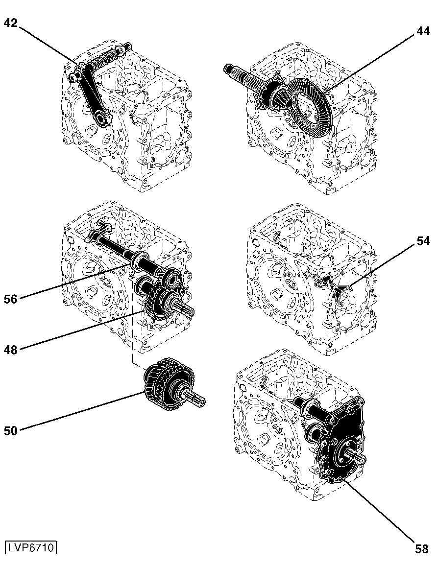 510 Powerreverser™ Transmission (P/R) Without Electro-Hydraulic (EH) HI/Low Tractor
