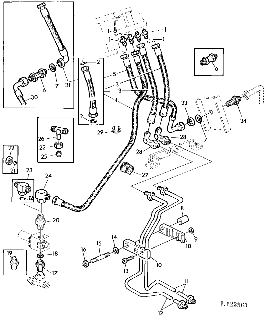 HYDR. STEERING (WITH ONE DOUBLE ACTING CYLINDER)