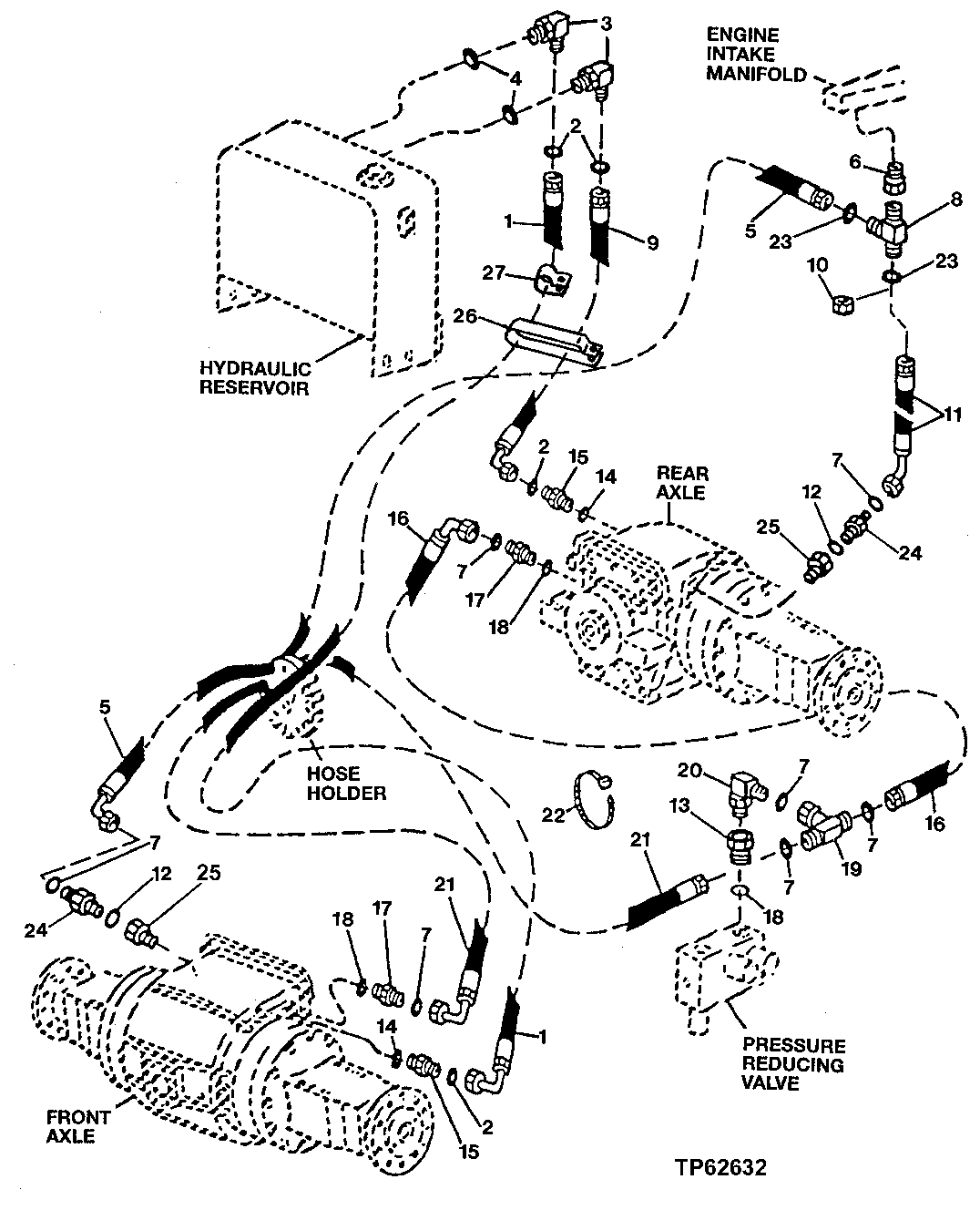 Differential Lock Lines (Front and Rear) ( - 581927)