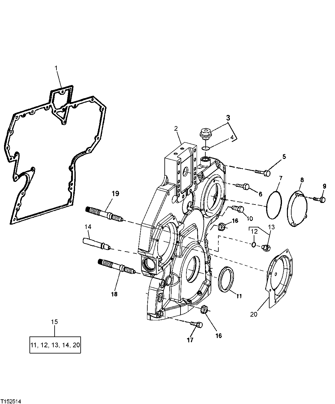 TIMING GEAR COVER (ENGINE SERIAL NO. 900933- ) (900933 - )