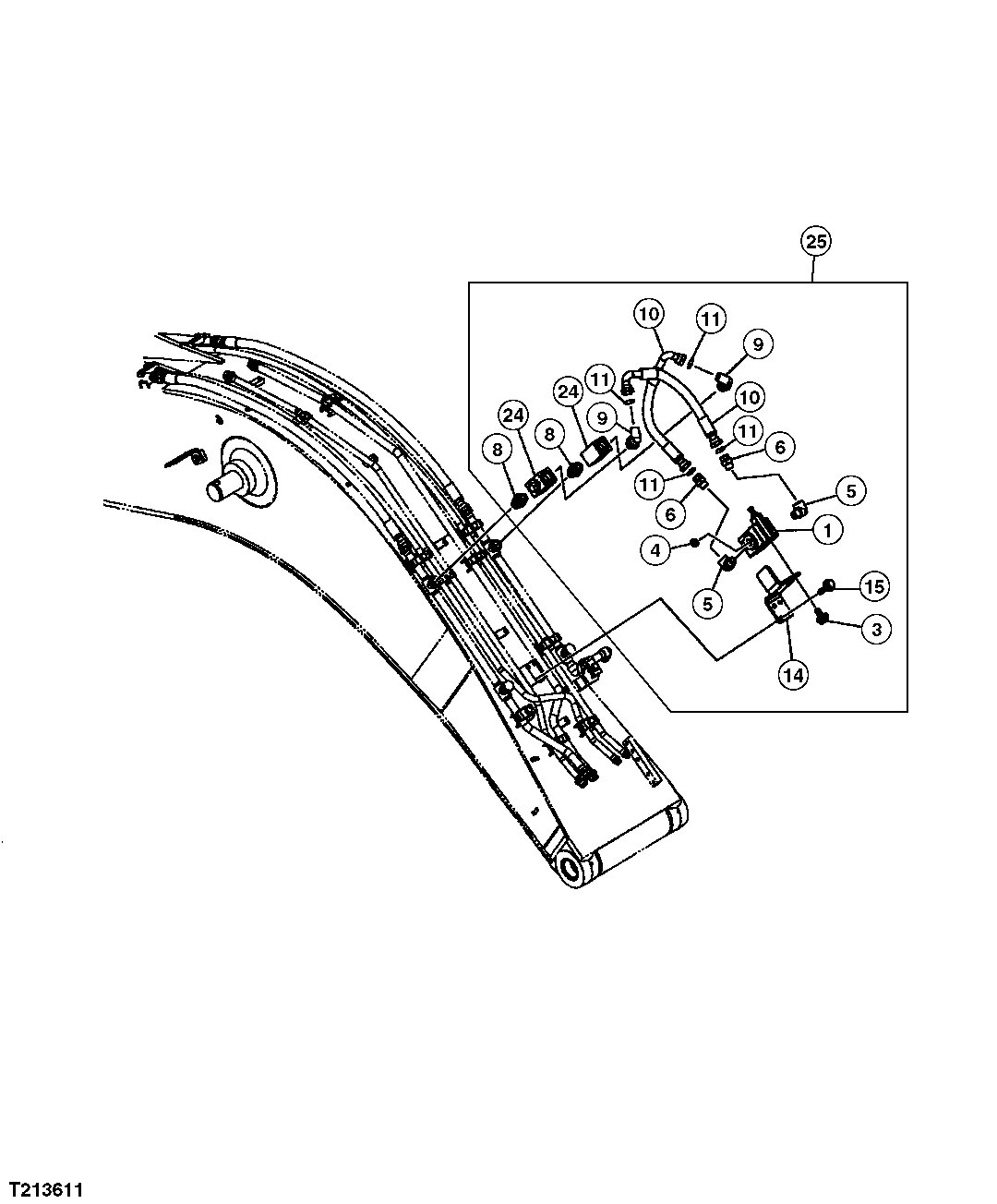 AUXILIARY HYDRAULIC FIELD KIT (HAMMER)(MONO BOOM)