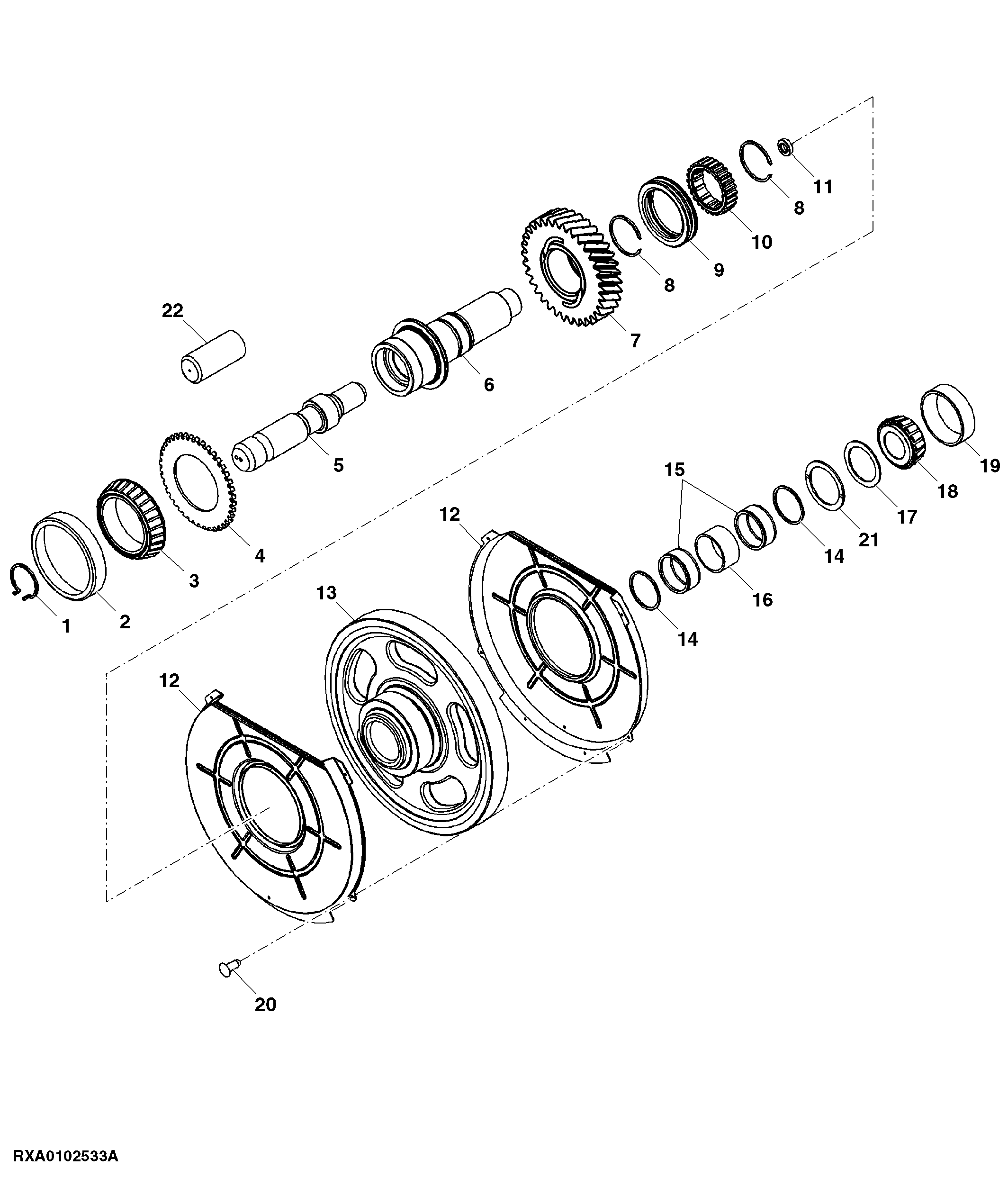 PTO OUTPUT SHAFT (1-3/8")(2 SPEED)(540/1000 RPM)(TYPE 1/2)