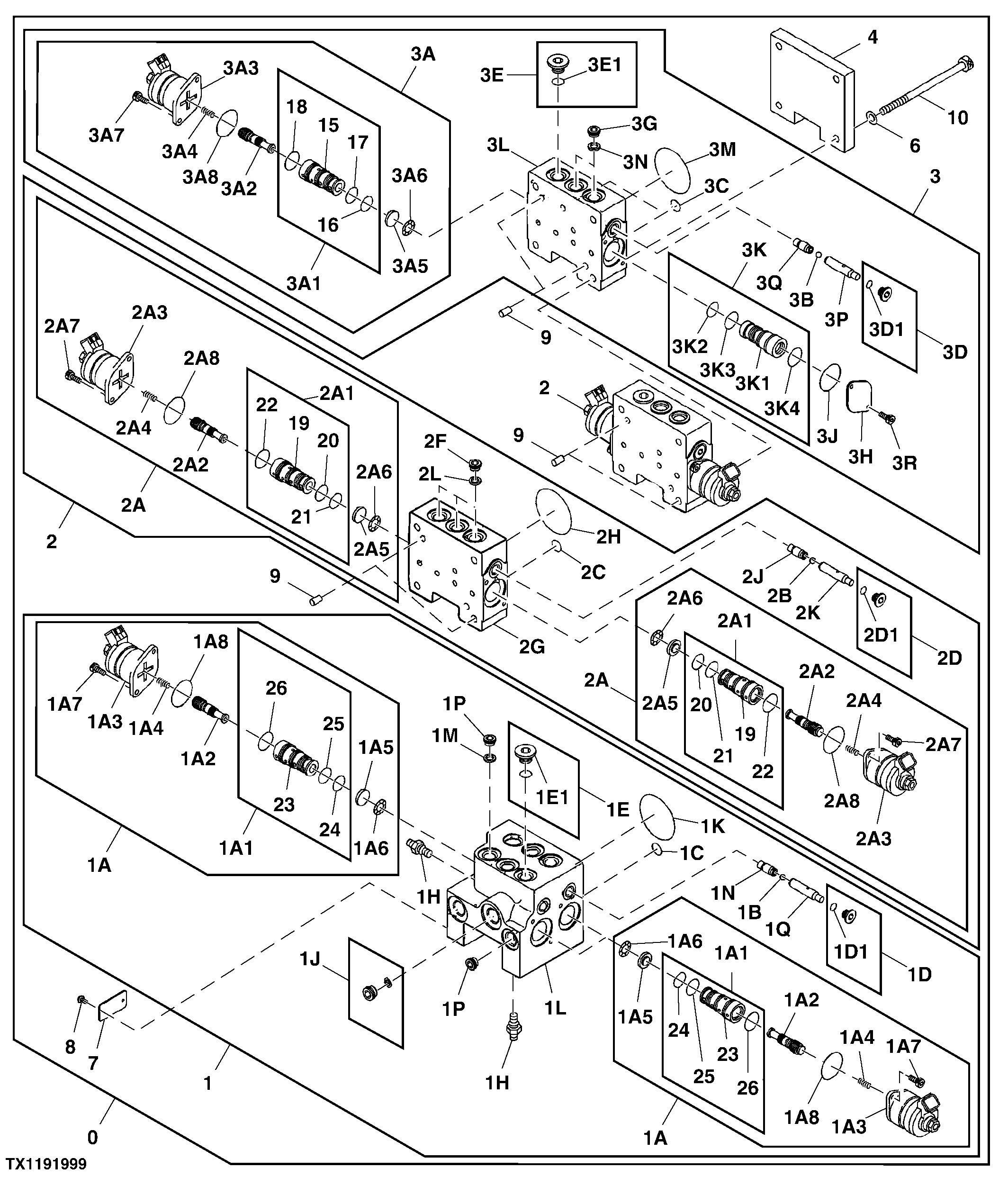 Boom Positioning Pump Solenoid Valve Components