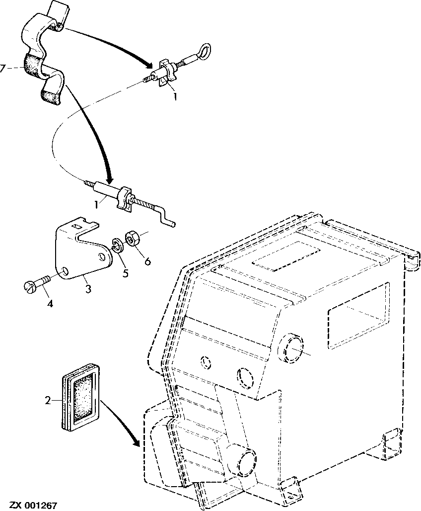VENTILATION CONTROL (CAB WITHOUT AIR CONDITIONING)