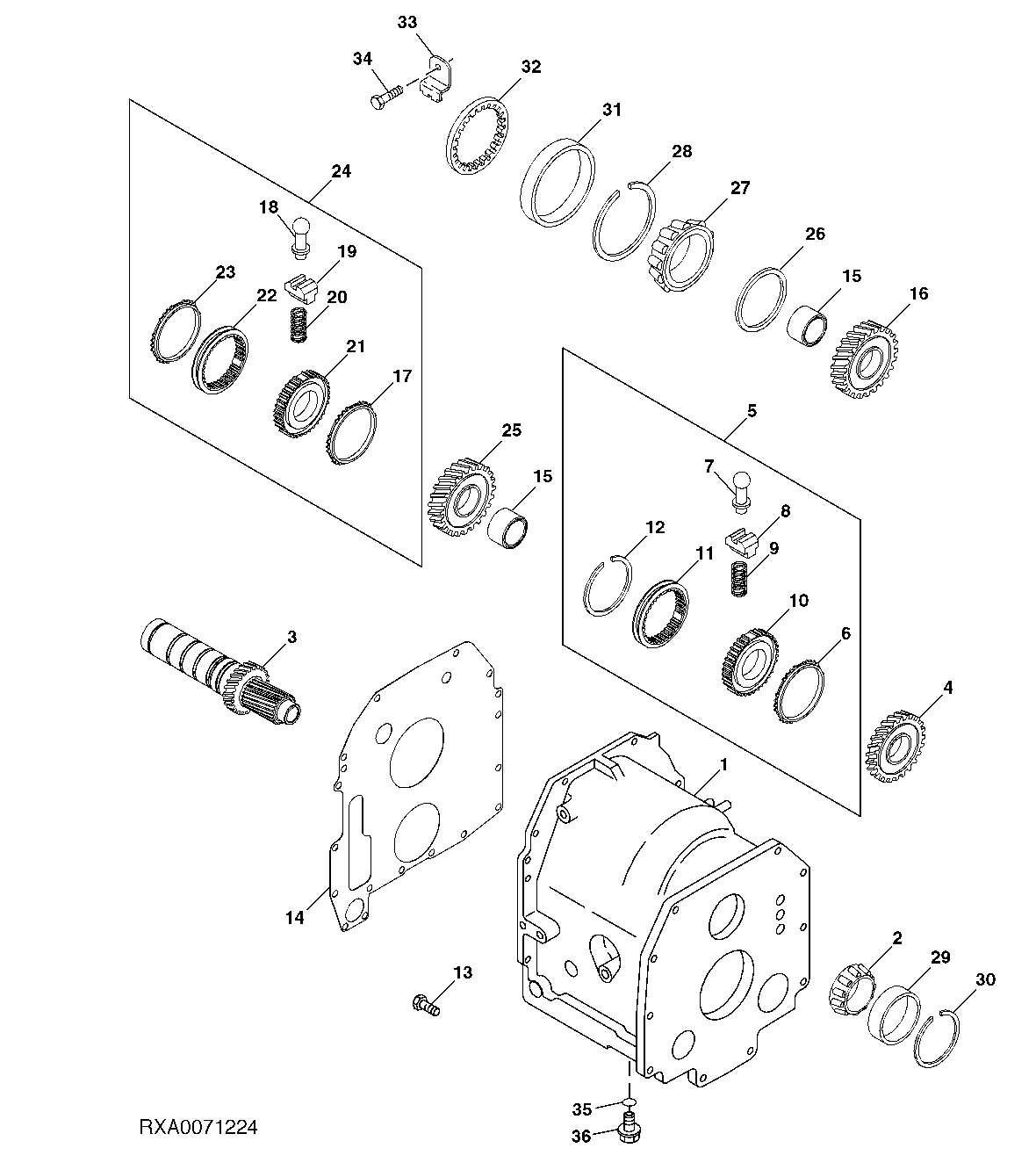 Range Box Input Shaft, AutoQuad™, 40 km/h , 50 km/h