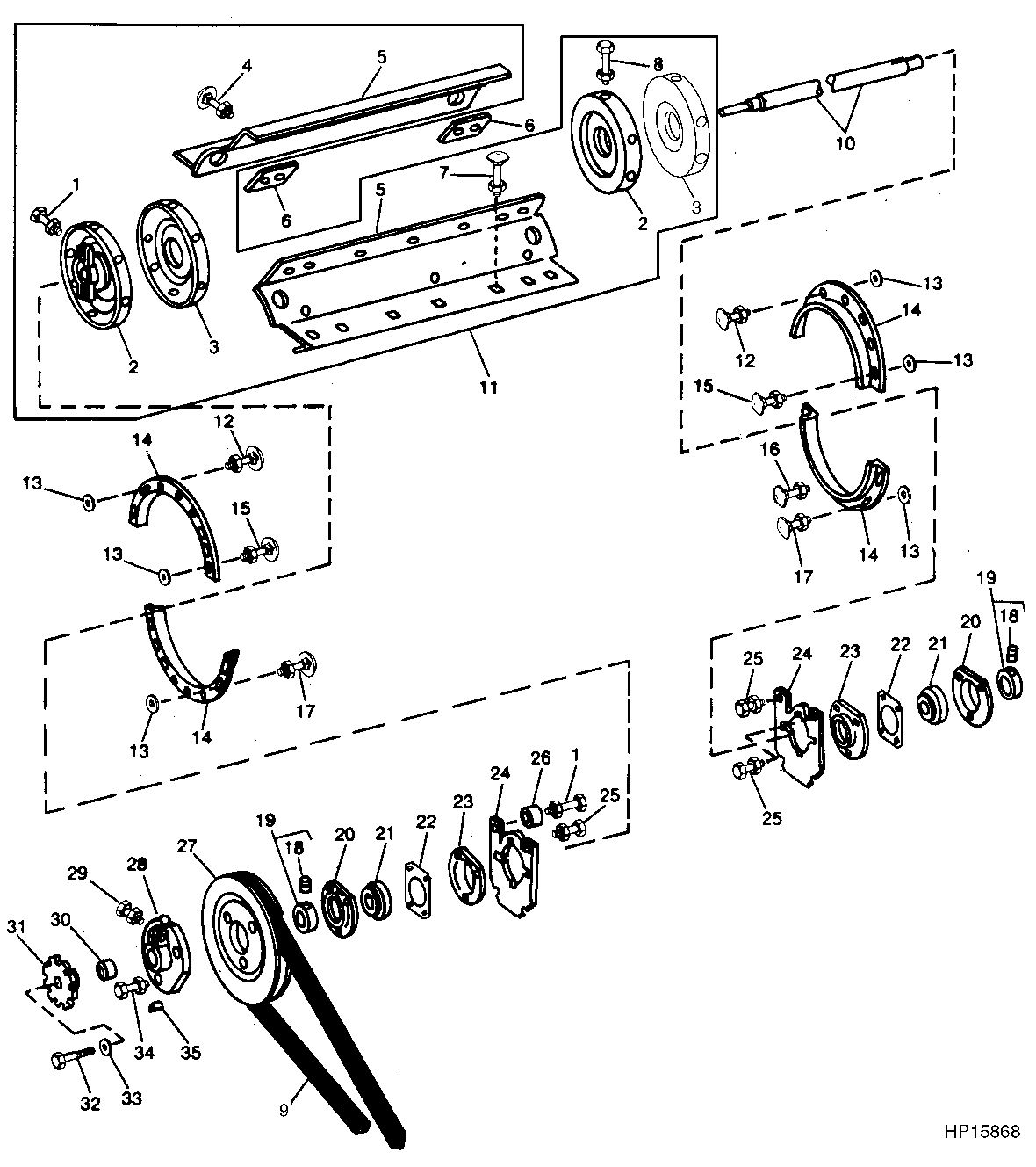 BEATER AND DRIVE FOR CYLINDER TACHOMETER (600001 - )