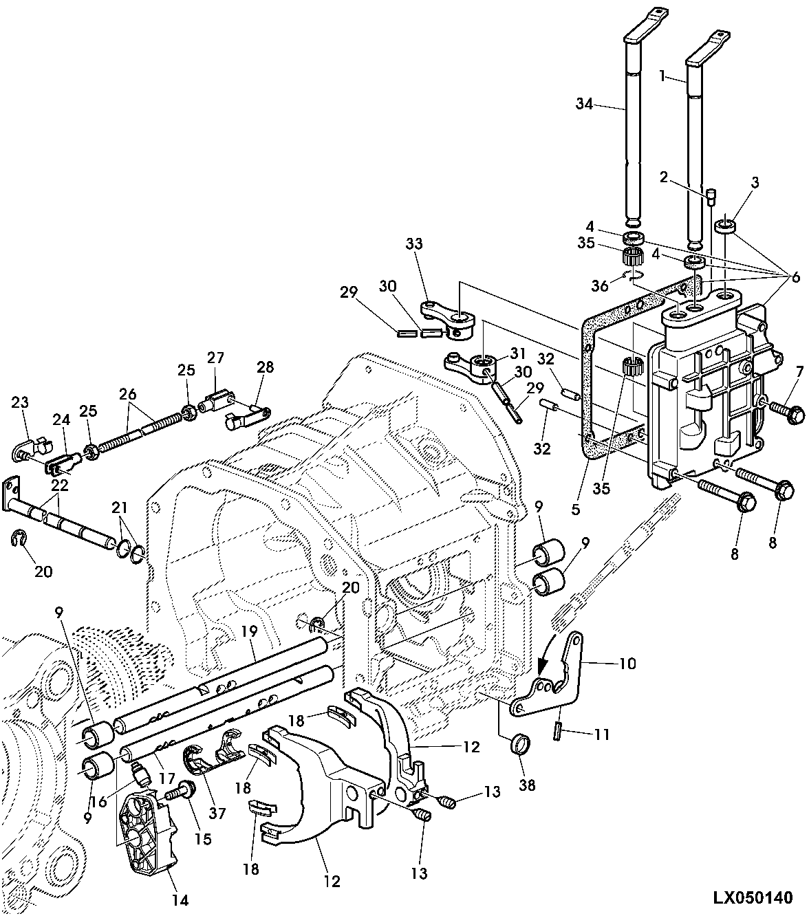 SHIFTING PARTS, RANGE TRANSM. (POWRREVERSER)