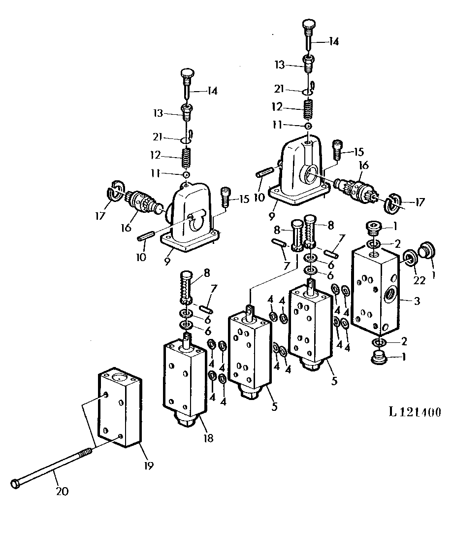 ONE SINGLE AND ONE DOUBLE ACTING SCV (SPOOL TYPE WITH CAB)