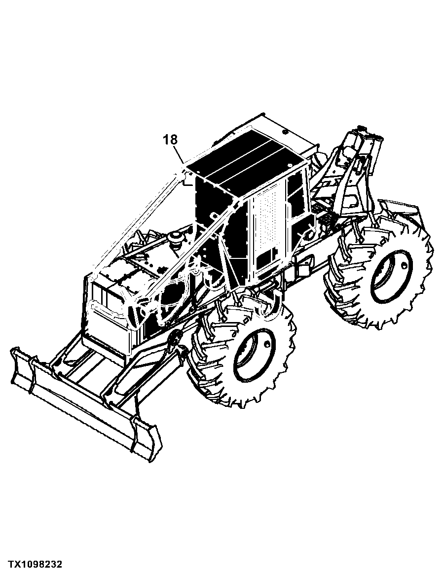 540H Cable Skidder (PIN: 1DW540HX_ _D630436 - D666892)