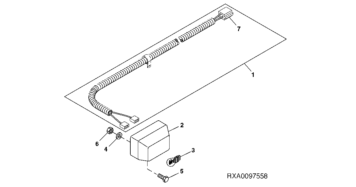WIRING HARNESS (LICENSE PLATE LAMP) (EUROPEAN VERSION)
