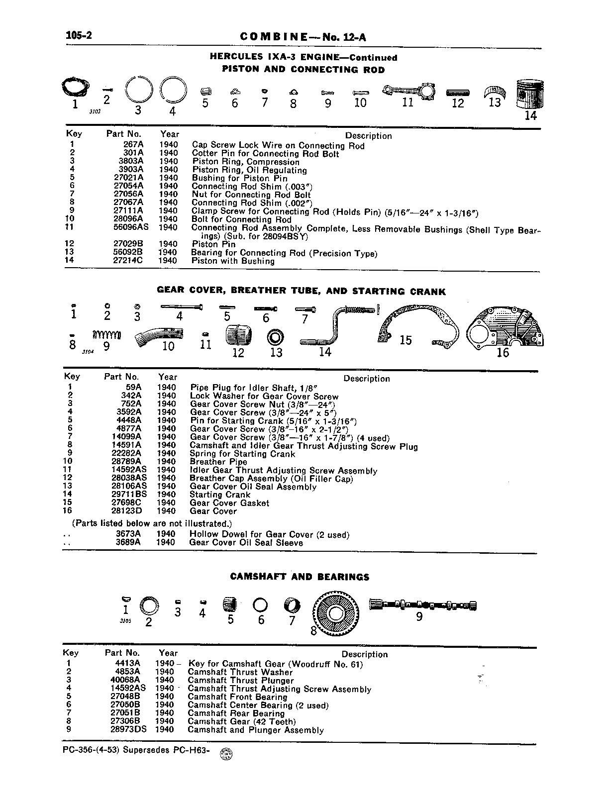 Section 105-John Deere "HERCULES" Engine (Continued)