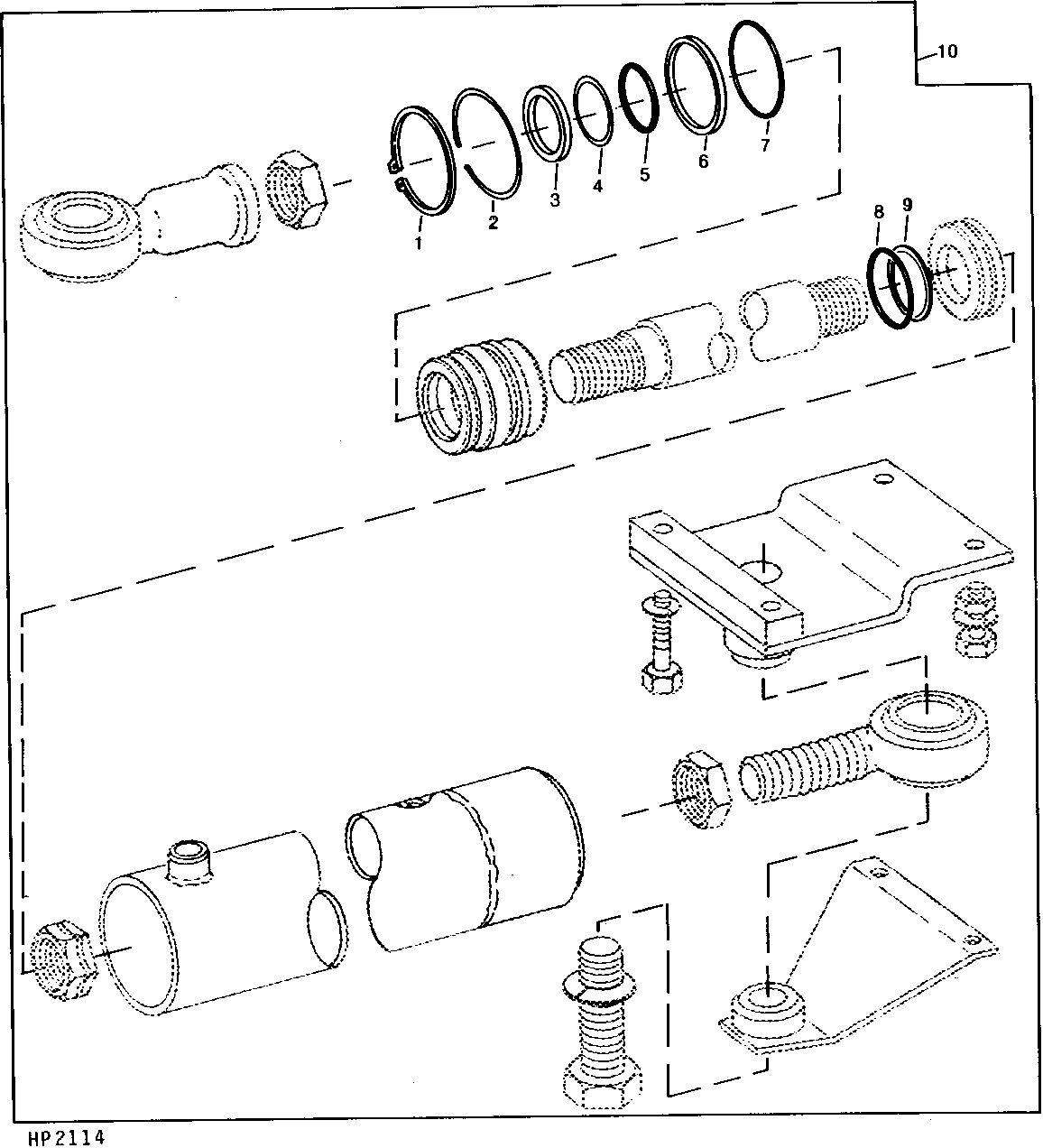 KIT, UNLOADING AUGER SWING HYDRAULIC CYLINDER ( - 452785)