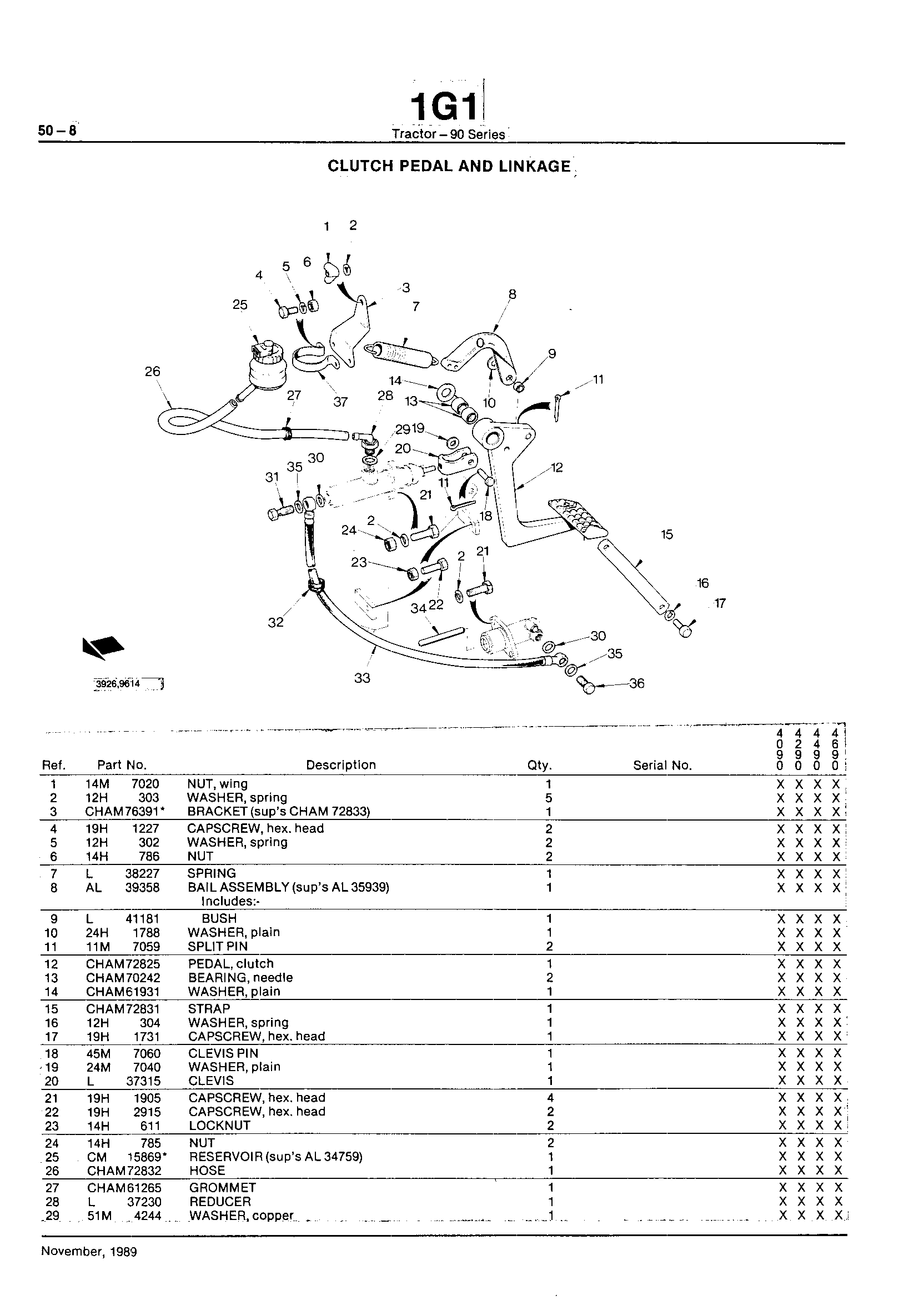 Power Train Clutch Pedal and Linkage