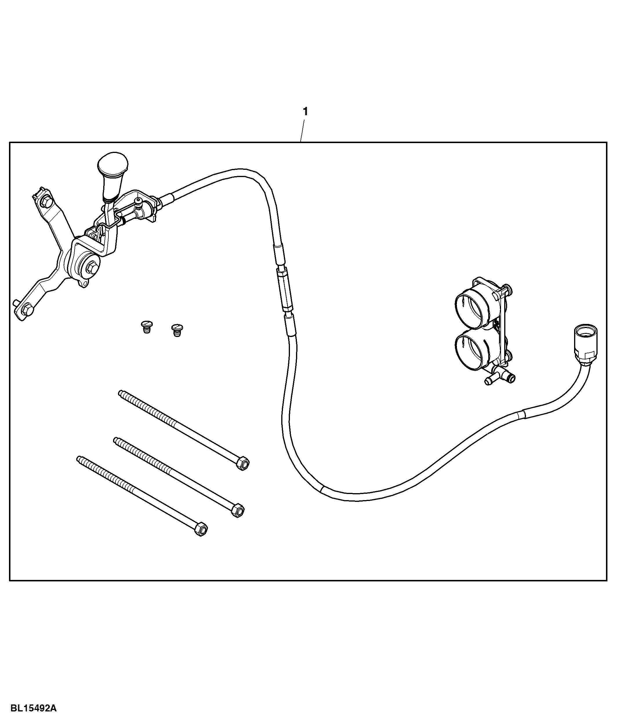 Attachment, Control Lever, Mechanical SCV, Position IV