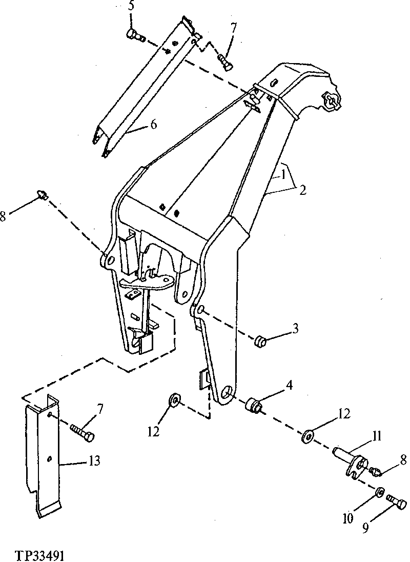 SINGLE FUNCTION ARCH (648E AND 748E GRAPPLE SKIDDER)