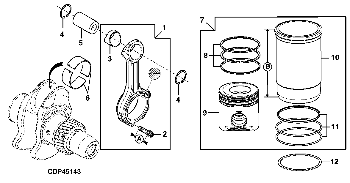 CONNECTING ROD AND PISTON-CYLINDER LINER KIT
