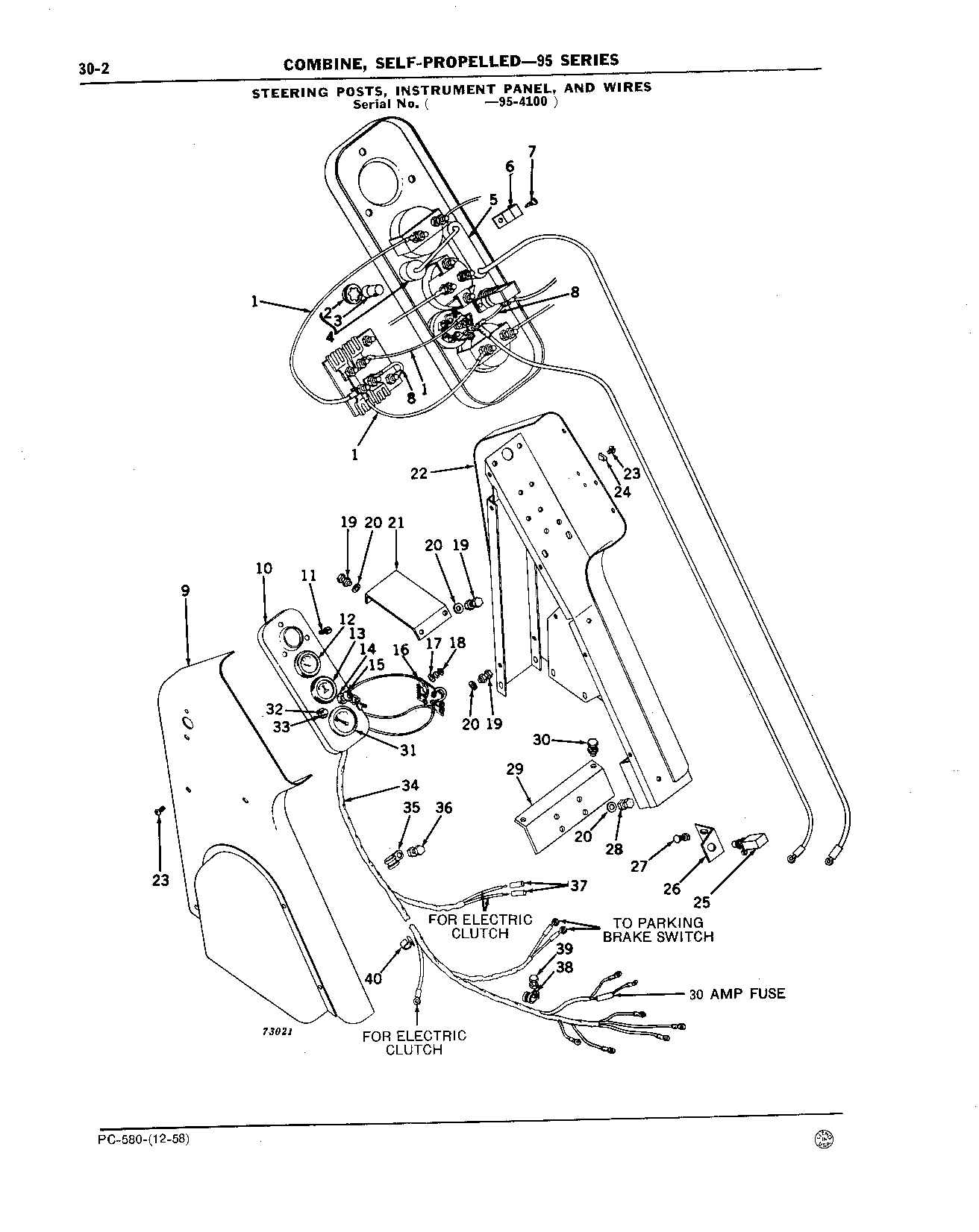 Steering Posts, Instrument Panel, Wires, and Lighting