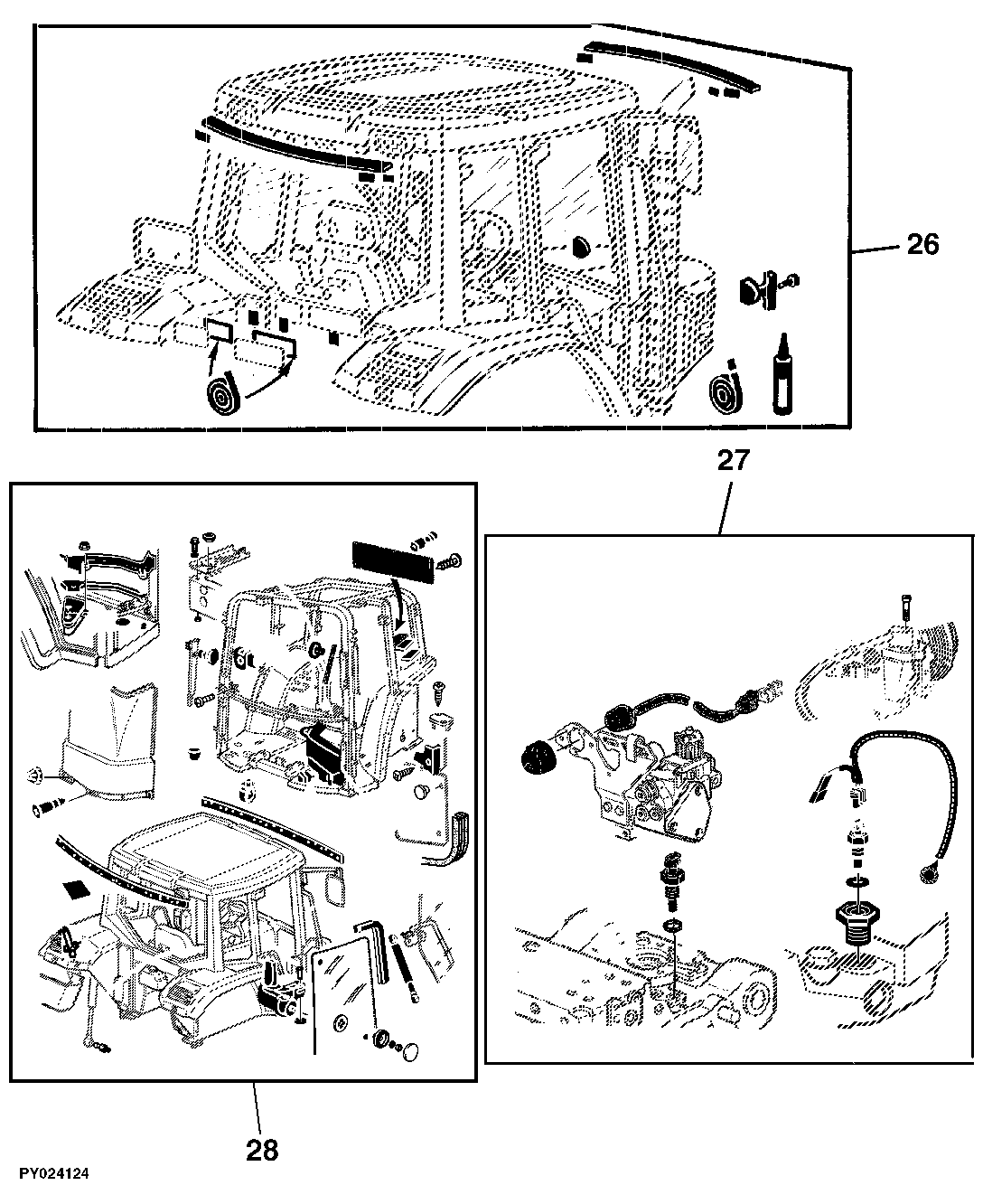 91 OPERATOR'S CAB, BASIC, HEATING, AIR CONDITIONING