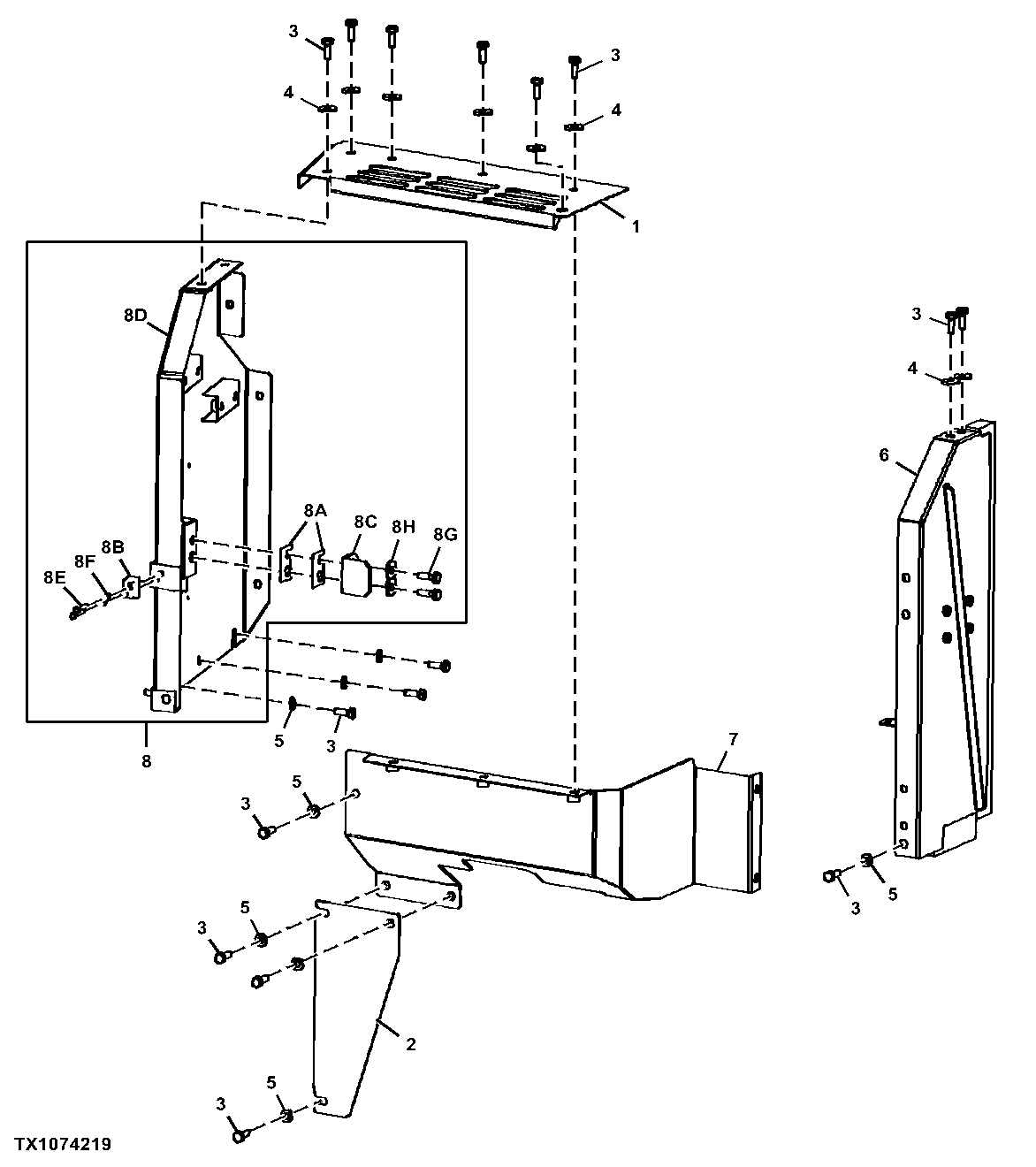 Hydraulic Pump Compartment Panels (037198 - )