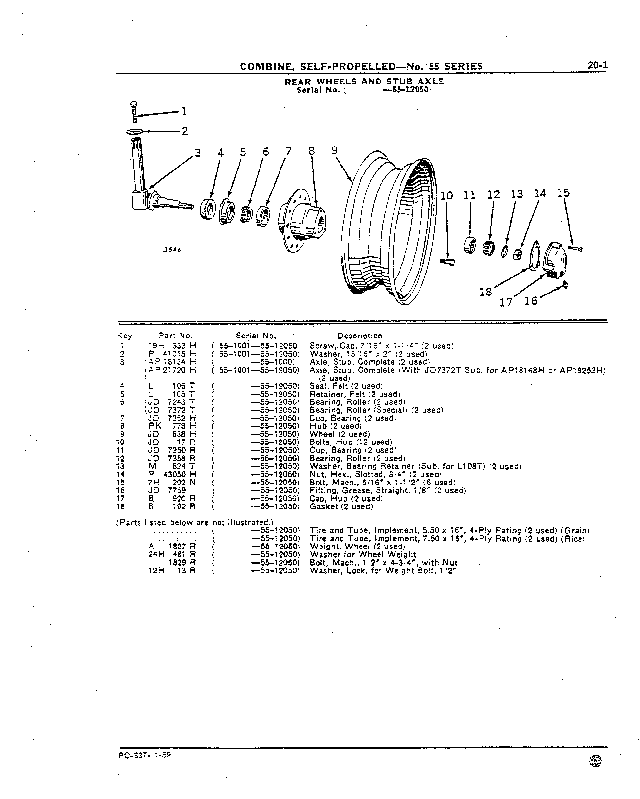 Rear Wheel and Stub Axle