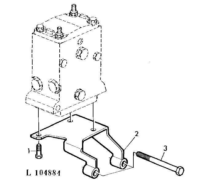 BRACKET FOR SELECTIVE CONTROL VALVES (POPPET TYPE)
