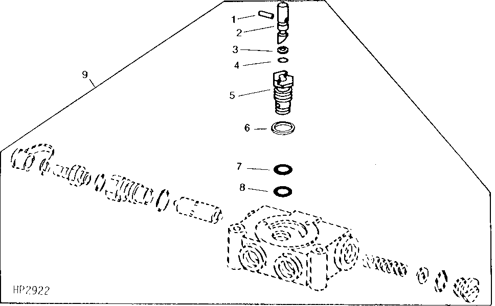 ADJUSTING SCREW KIT FOR REEL DRIVE FLOW CONTROL VALVE