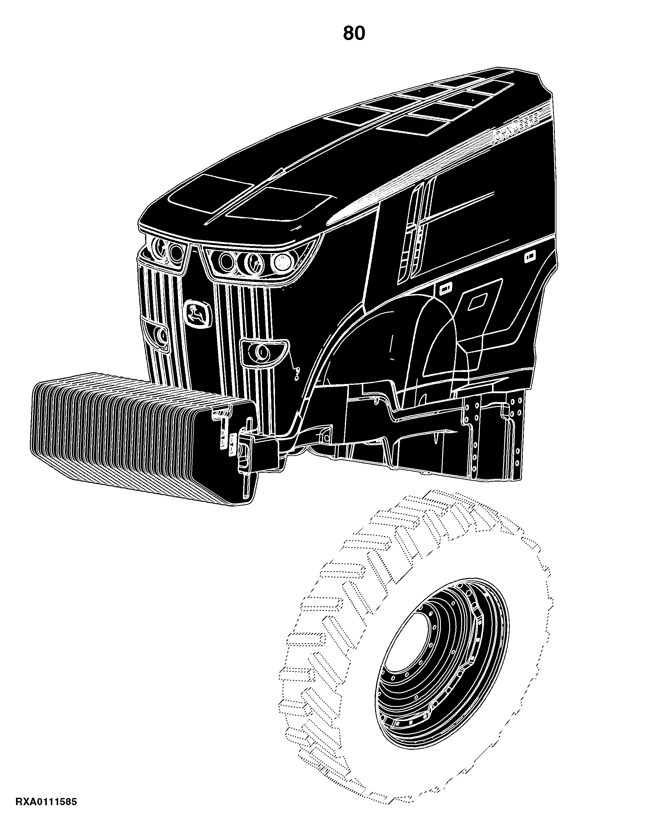 7200R Tractor (S.N. -080000)(Worldwide Edition)