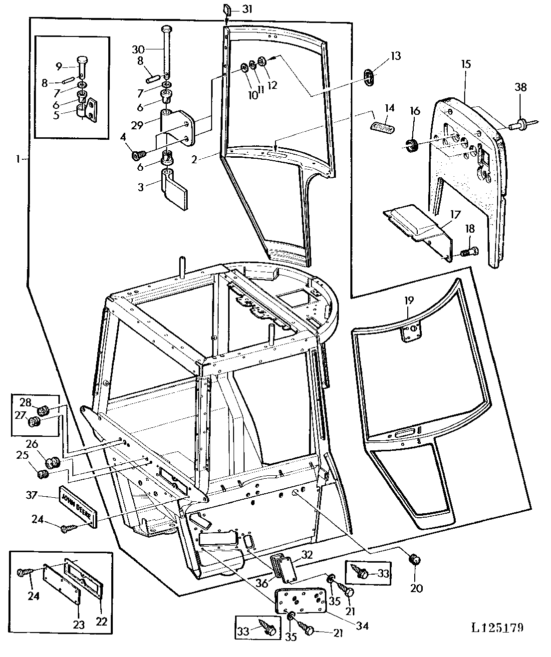 SG2 CAB FRAME WITH LEFT AND RIGHT-HAND DOORS