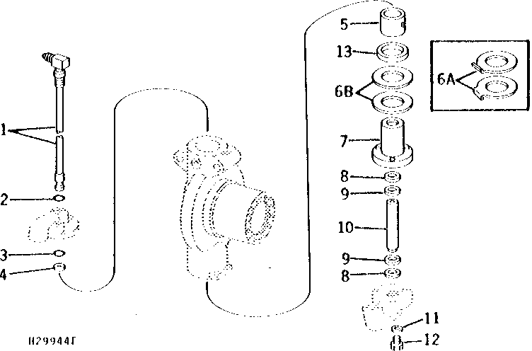 KNEE AND MOTOR HOUSING (POWER REAR WHEEL DRIVE)