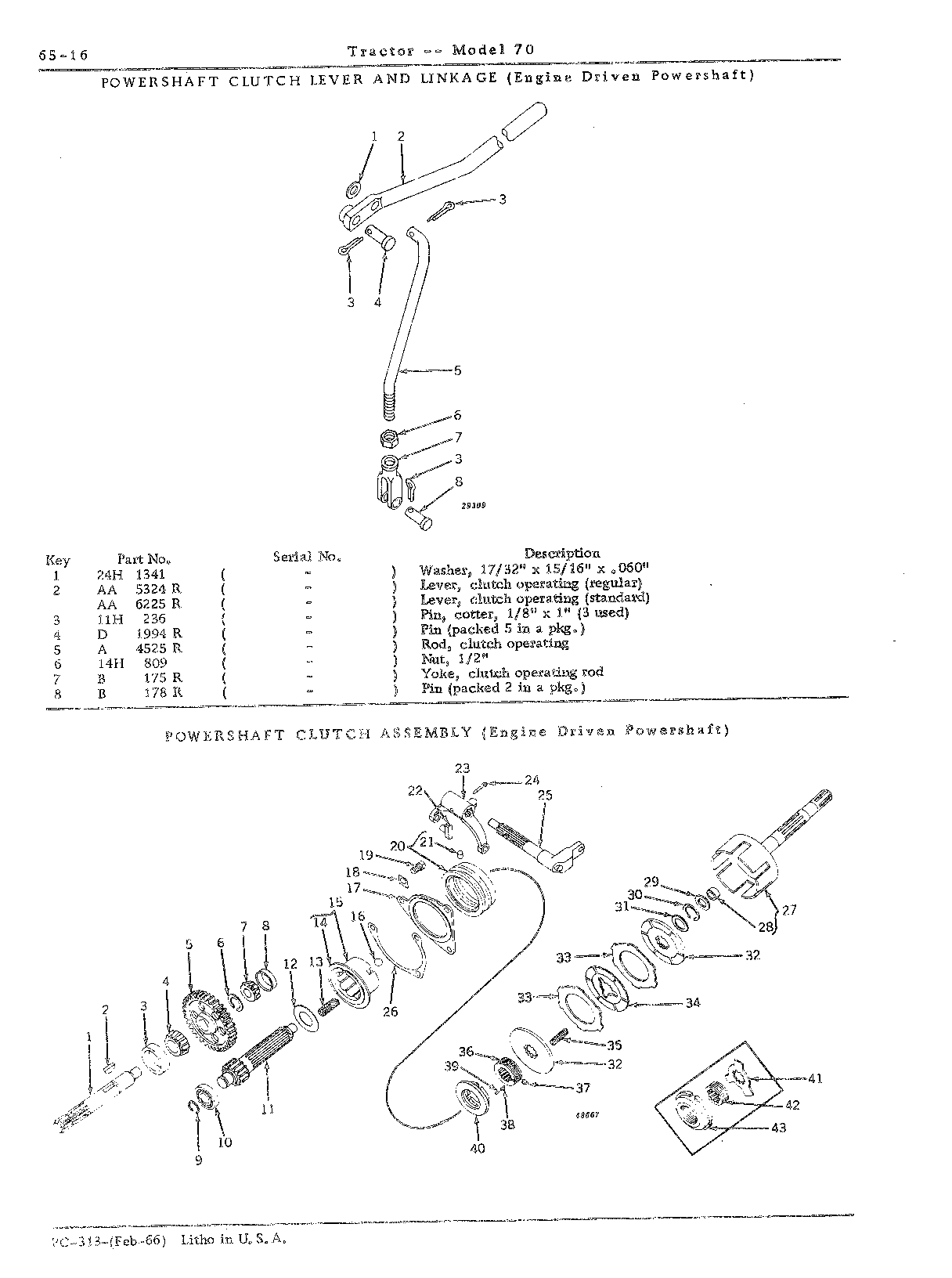 Section 65-Powershaft and Powershaft Clutch (Continued)