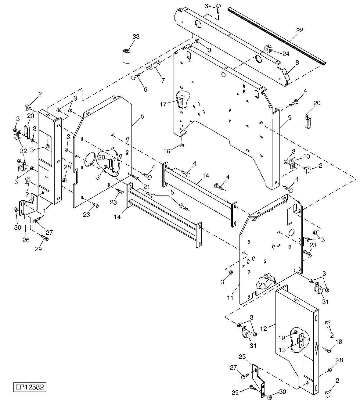 Bulkhead, Panels And Supports (300001 - 310000)