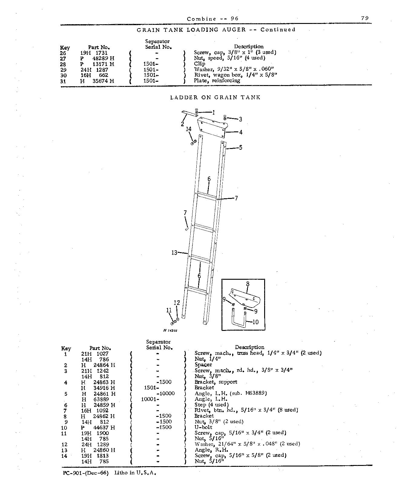 Grain Tank, Unloading Auger Electromagnetic Clutch, Loading and Unloading Augers (Continued)