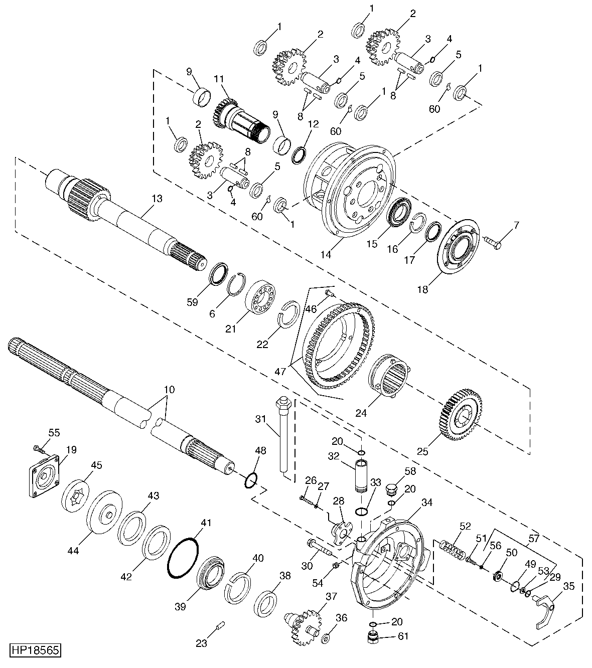 Reverser Gear Box (High Torque Variable And Fixed Drive) (715601 - )
