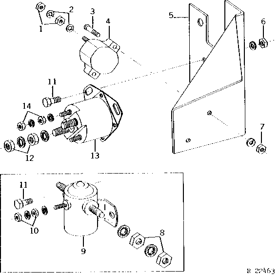 STARTING CIRCUIT RELAY AND MAIN CIRCUIT BREAKER