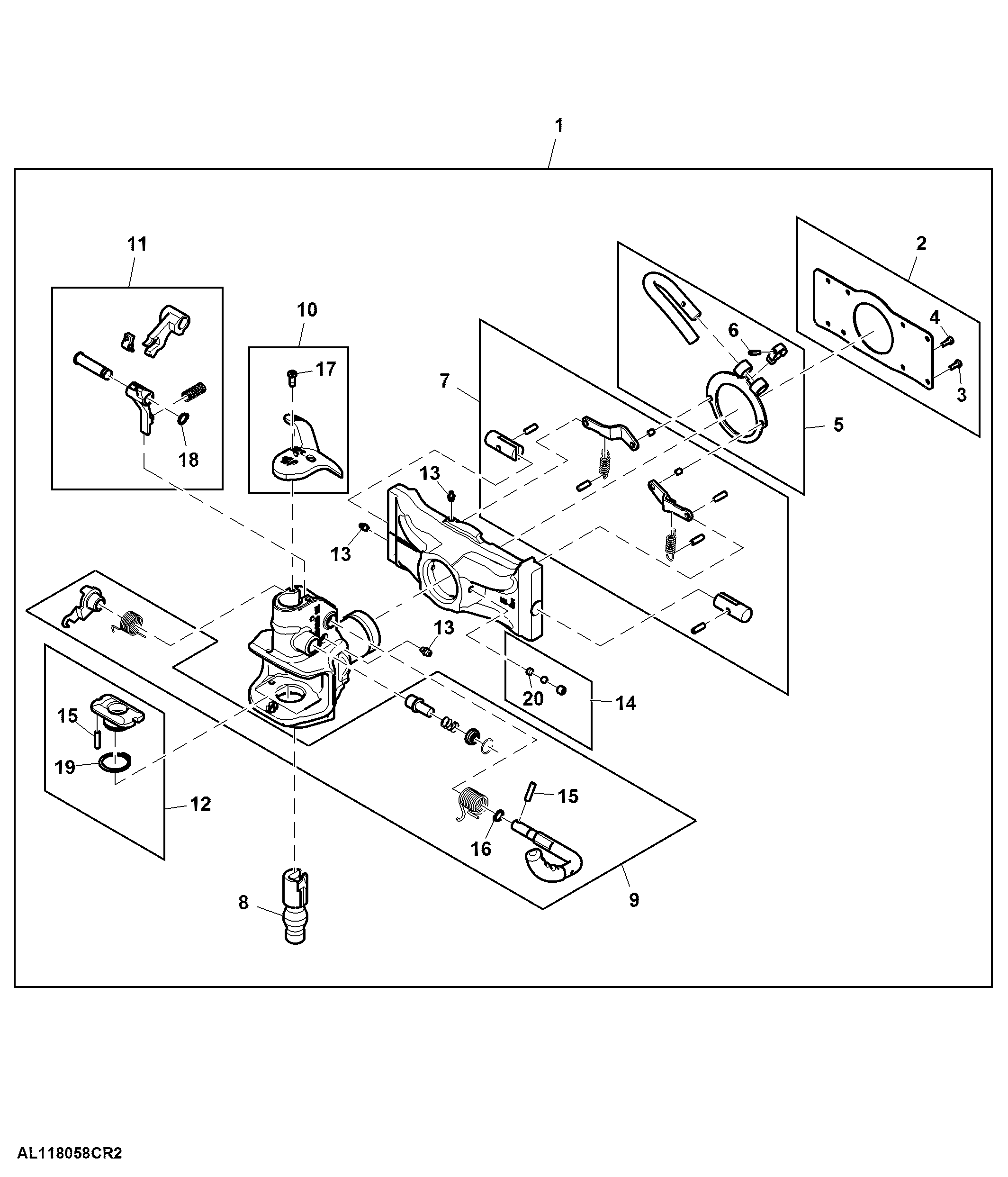 Automatic Trailer Hitch, Height Adjustable, 38 mm Pin