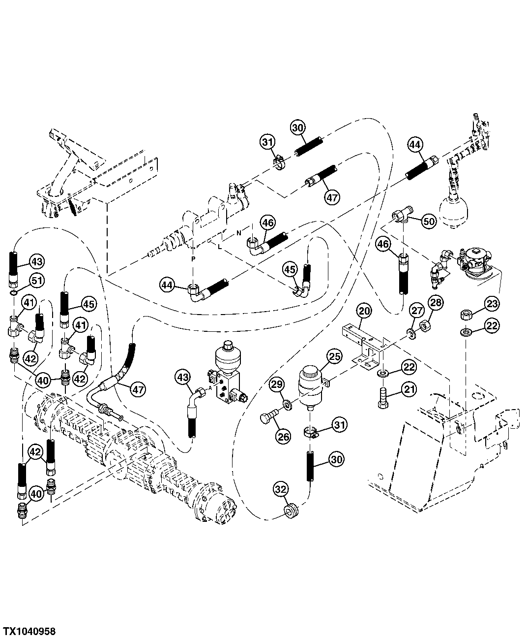 Brake Valves, Accumulator, Reservoir and Hoses