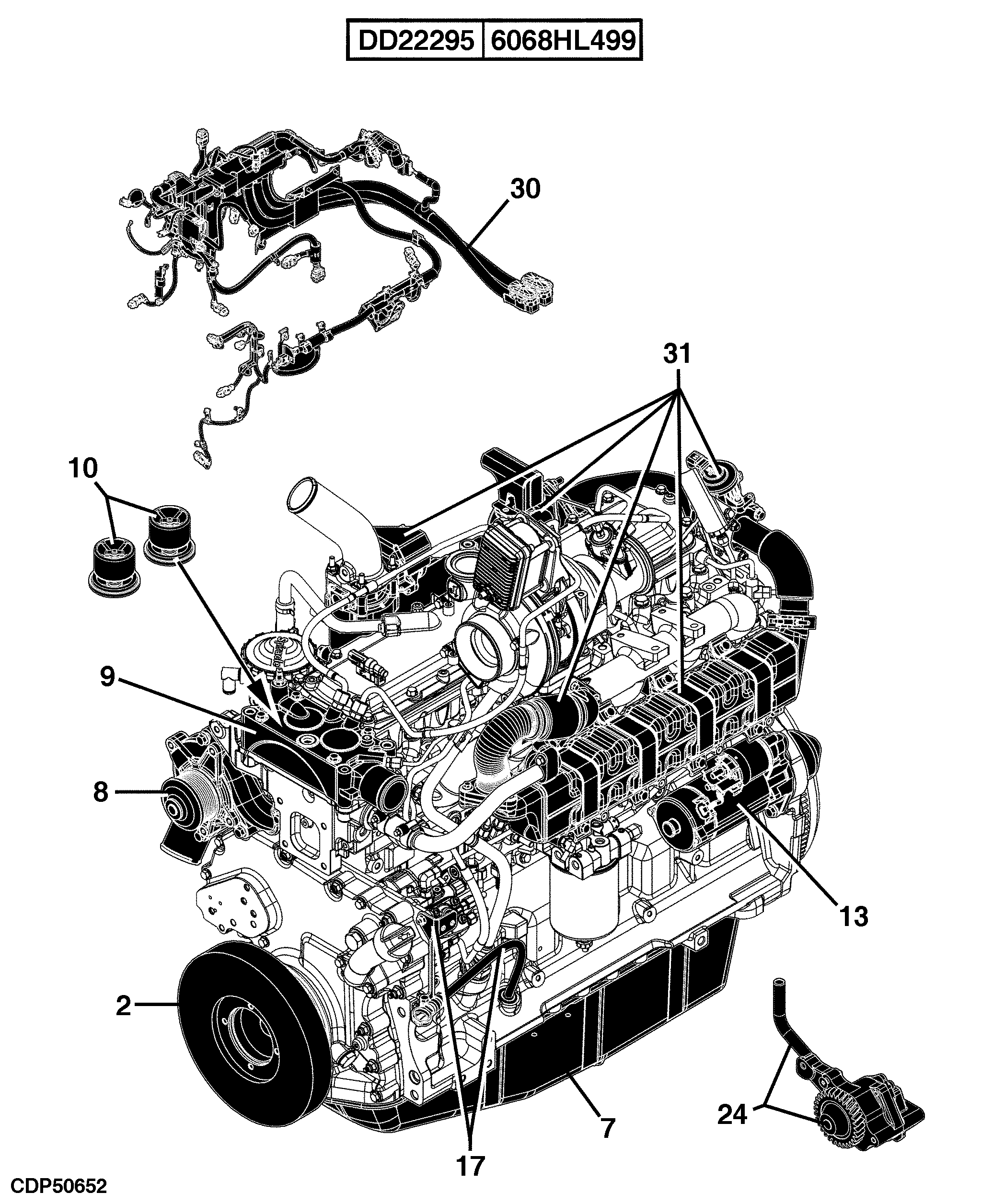 E1 Engine 6068HL499-DD22295-ETN111220