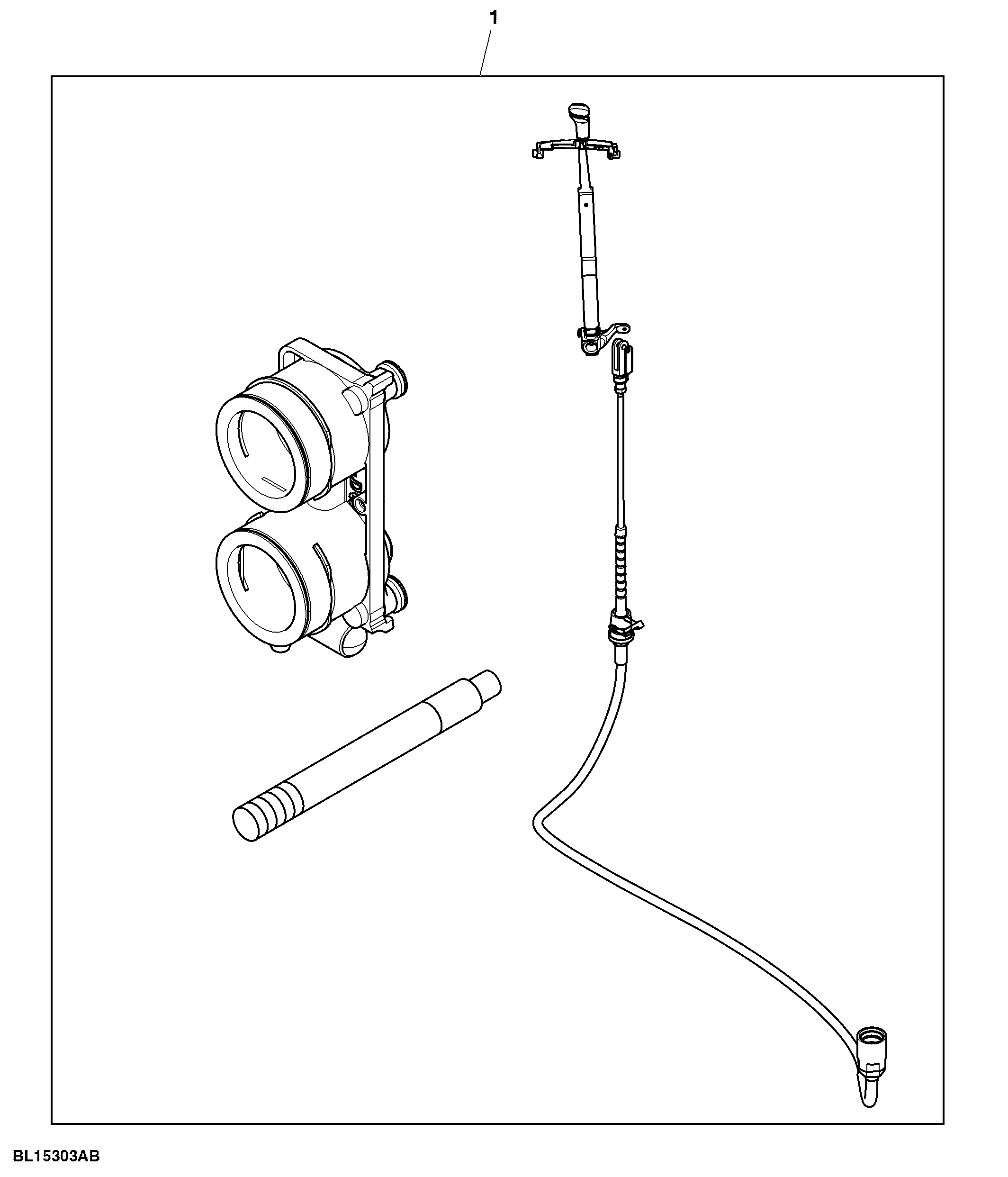 Attachment, Multi-Function Lever, Dust Protection, Quick Coupler, Position III