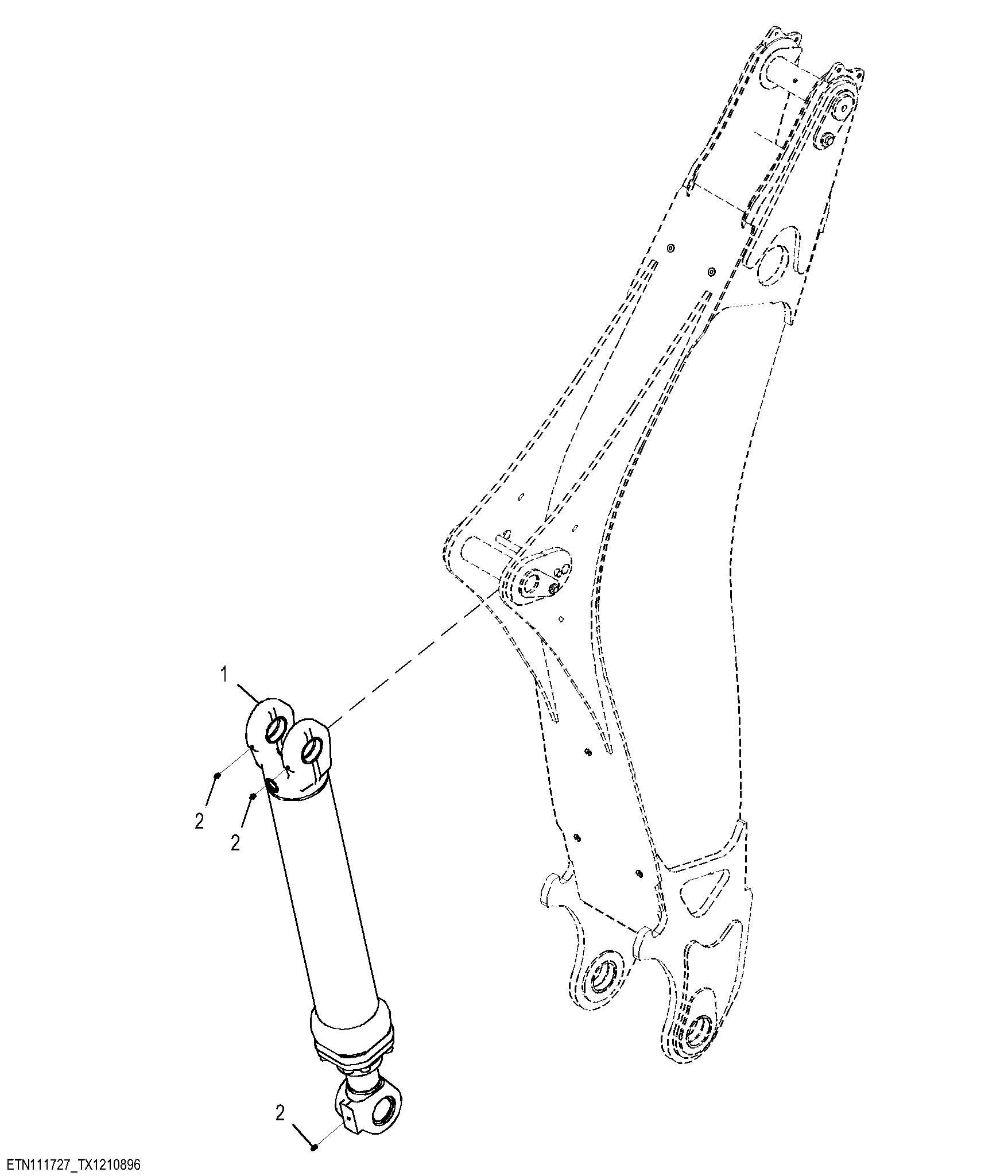 Backhoe Boom Cylinder