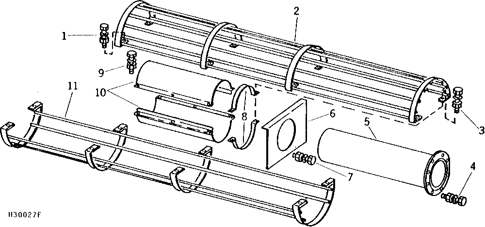 DIP AND POUR ELEVATOR AUGER HOUSING, EXTENSION, AND SHIELD