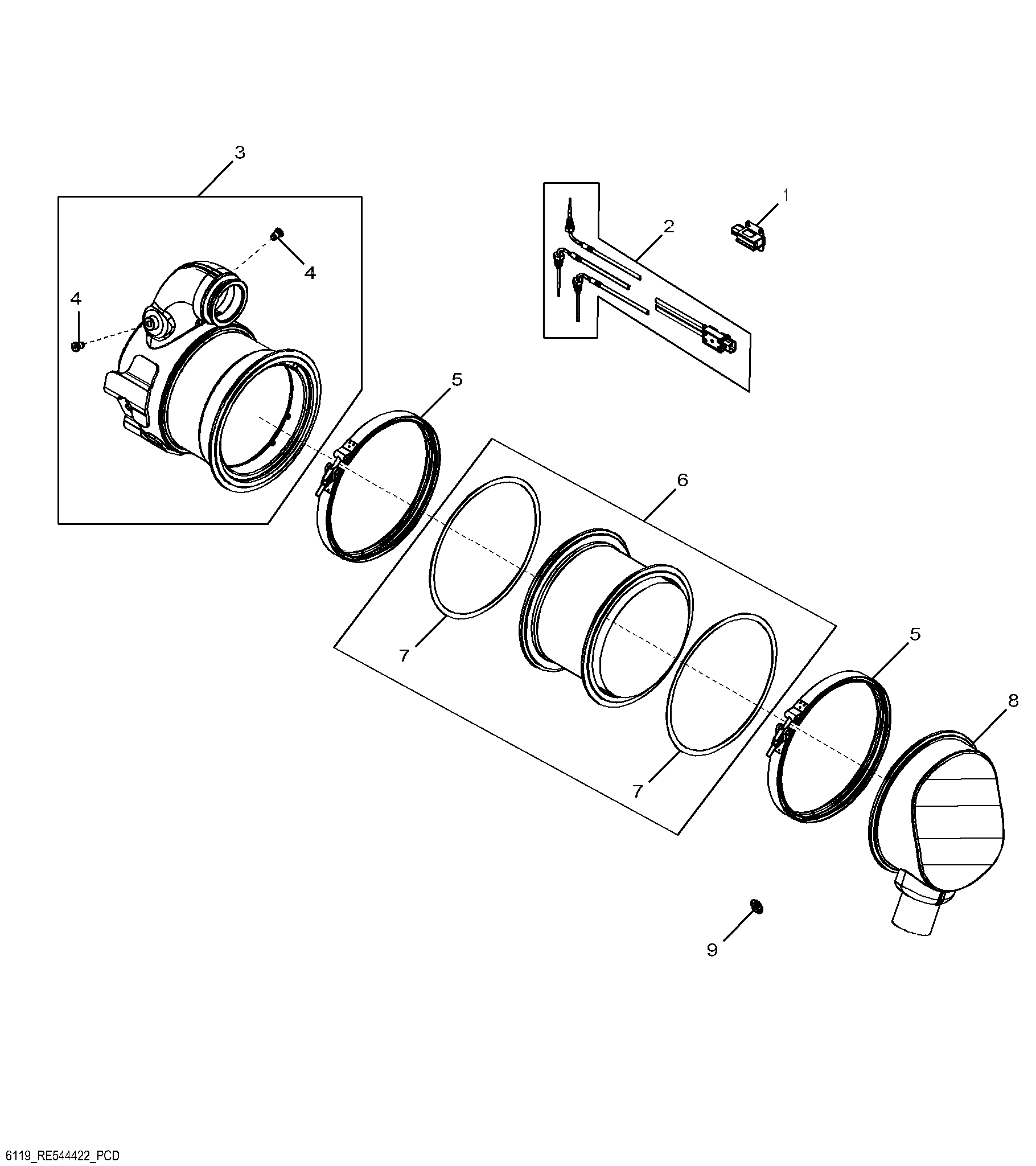 6119 Exhaust Filter / Diesel Particulate Filter