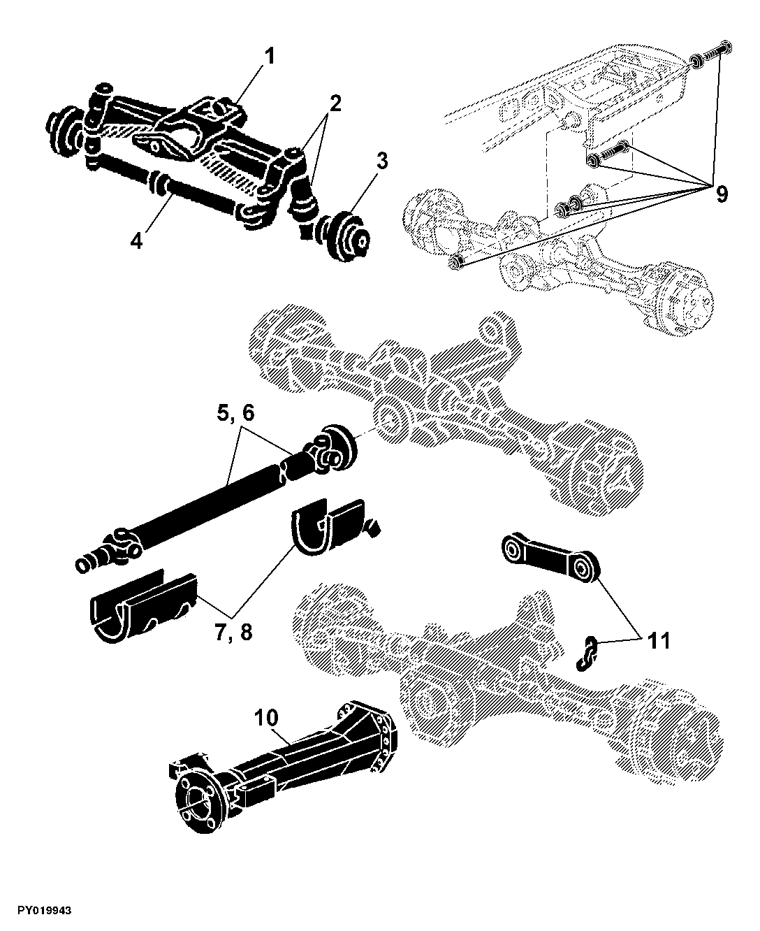 81 ACCESSORIES FOR MFWD FRONT AXLES AND 2WD FRONT AXLES