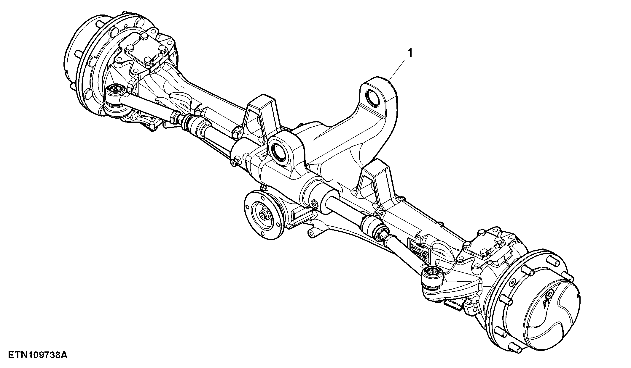 MFWD Axle, 733, HC