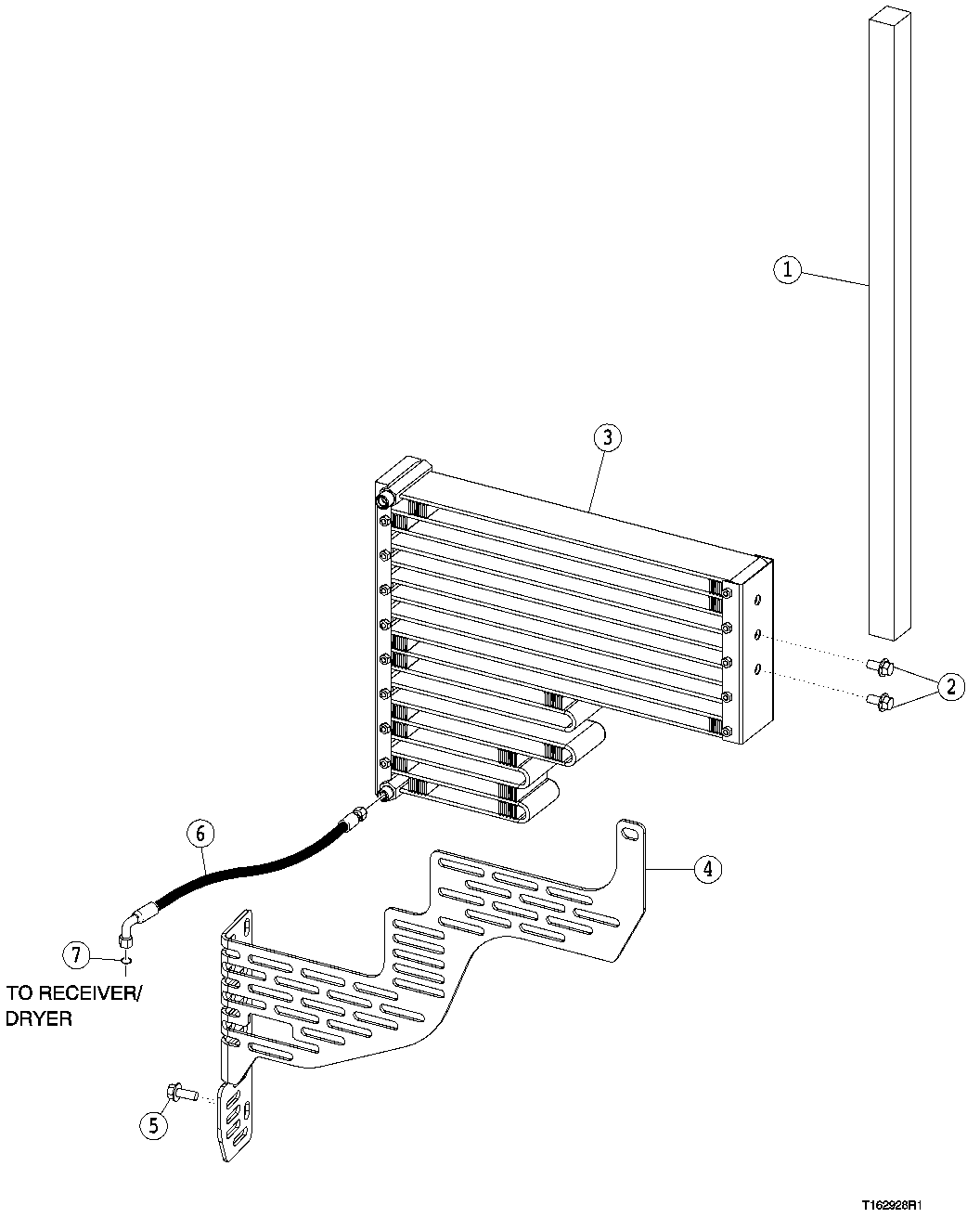 AIR CONDITIONING CONDENSER, GUARD AND MOUNTING (586337 - )
