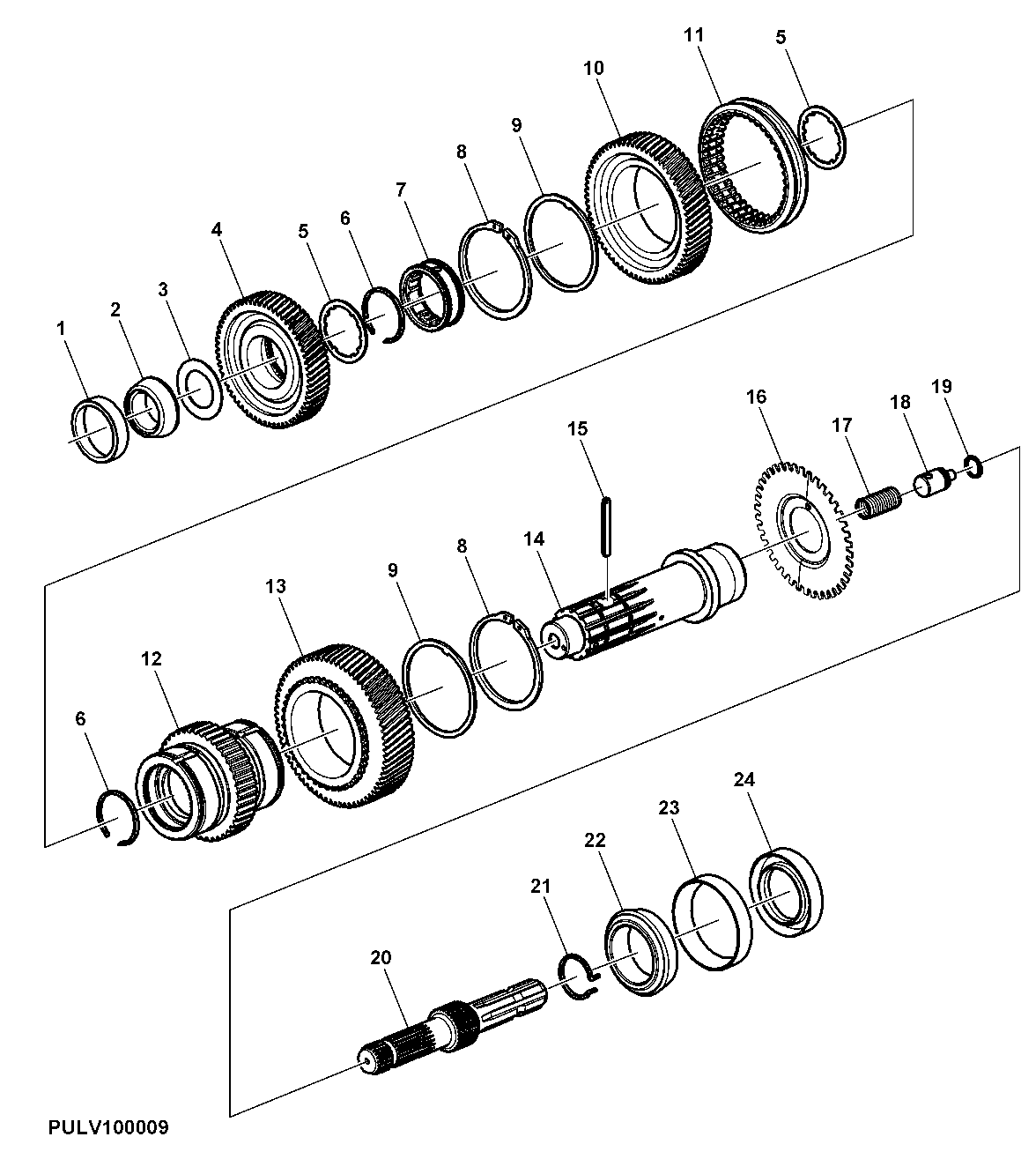 PTO Output Shaft Exchangeable (540, 540E And 1000)