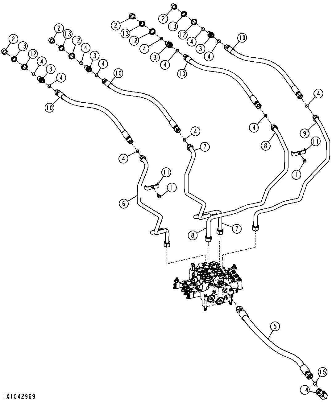 Third and Fourth Function Auxiliary Hydraulic Lines (Z-Bar)