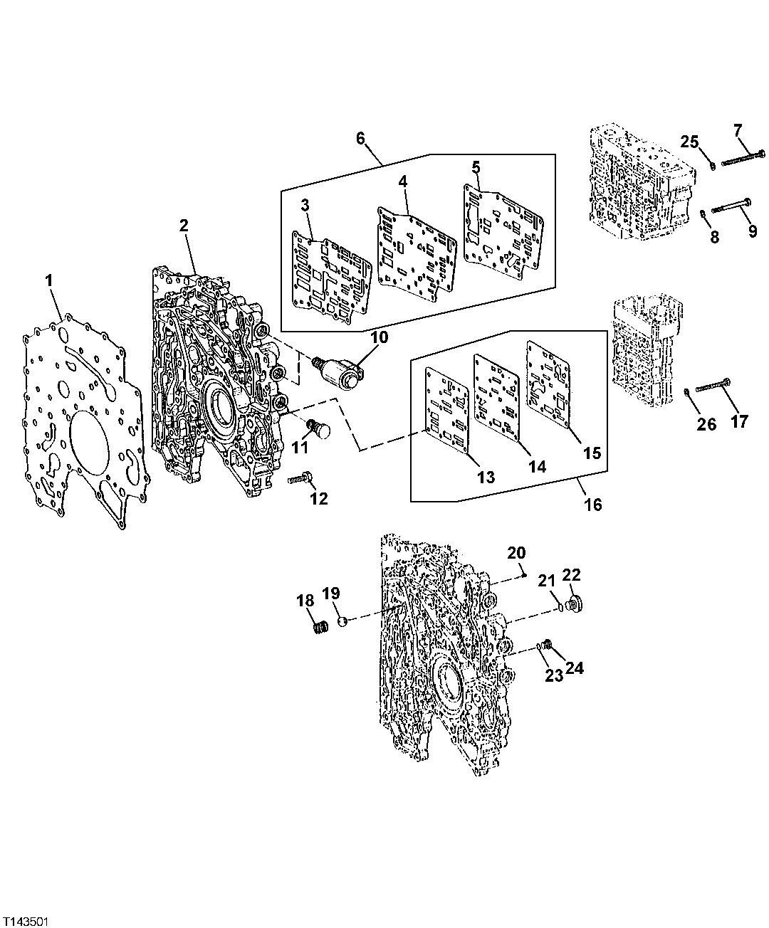 Transmission Intermediate Plate and Gaskets