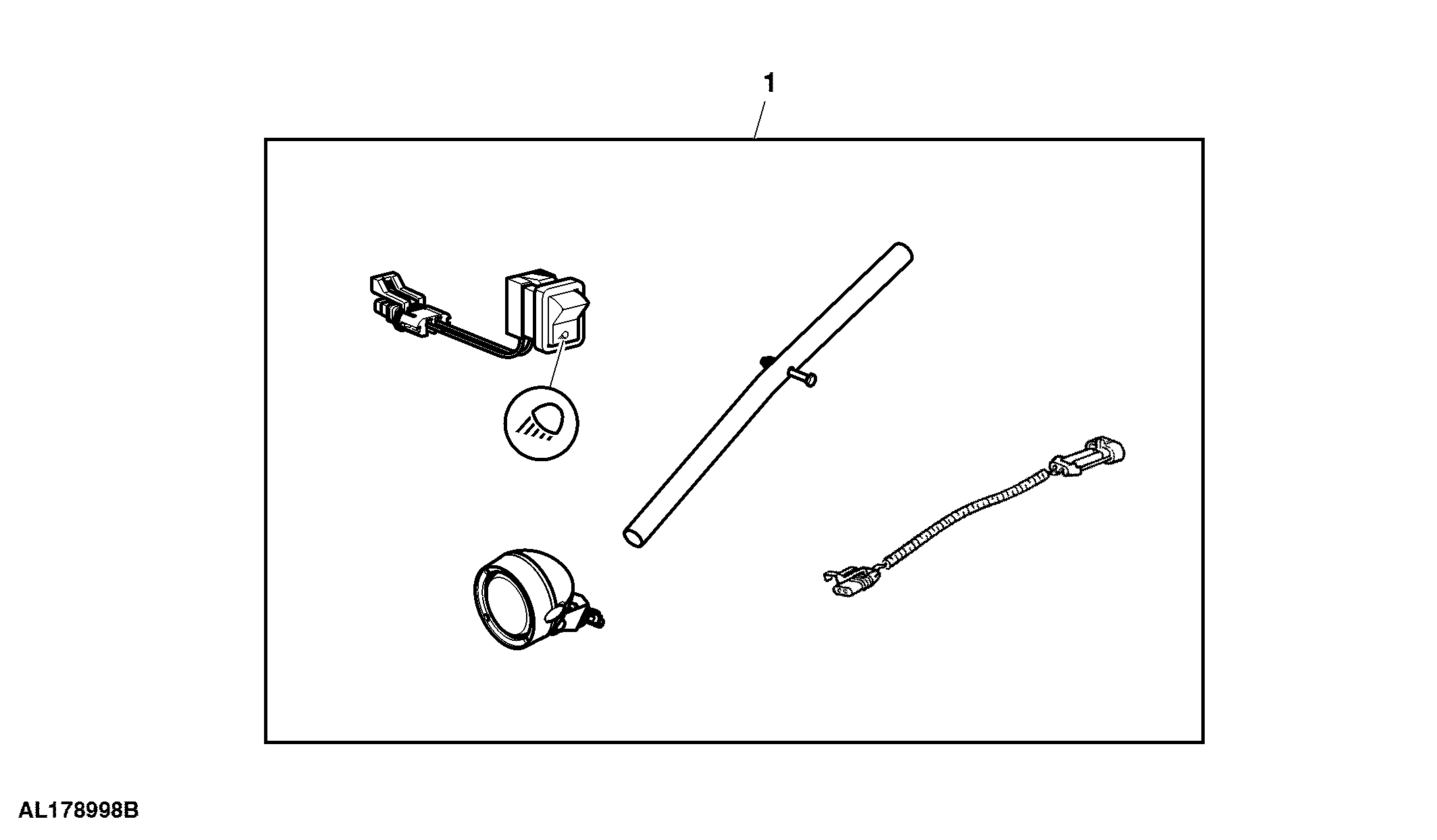 Attachment, Work Lights, 2 H3, Front Fender, OOS