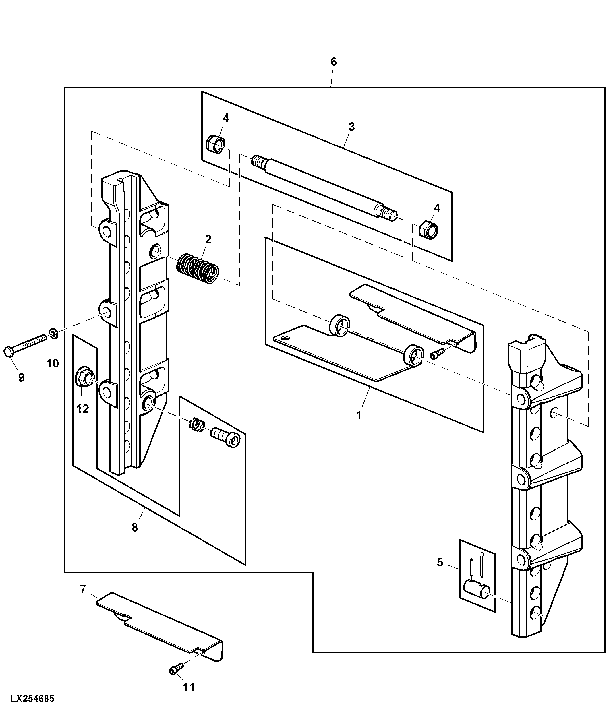 BRACKET, TRAILER HITCH HEIGHT ADJUSTABLE - 9 POSITION